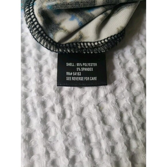 Ellen Tracy Sheath Dress Size 4 Knee Length V Neck Sleeveless Twist Front Blue - Picture 7 of 8